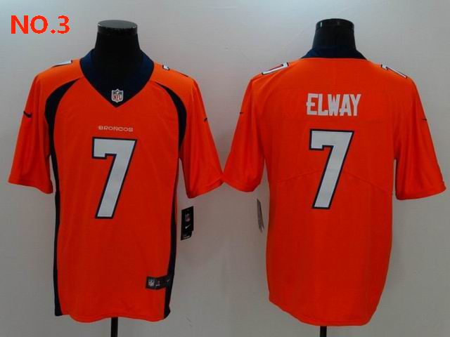 Men's Denver Broncos #7 John Elway Jersey NO.3 ;